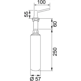 Dosatore di sapone Franke Basic / Cromo 500 ml