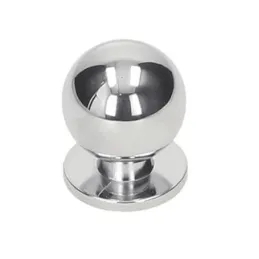 Pomello BALL 20 mm / Cromo lucido