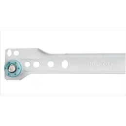 Semplice cassetto estraibile con rotella - bianco