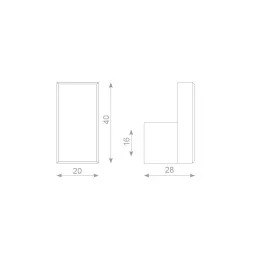 Appendiabiti DESIGNO / Nero opaco