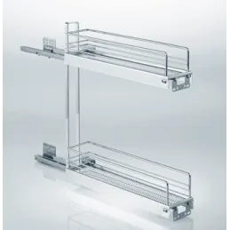 Cestello ad estrazione totale 15-3D color argento