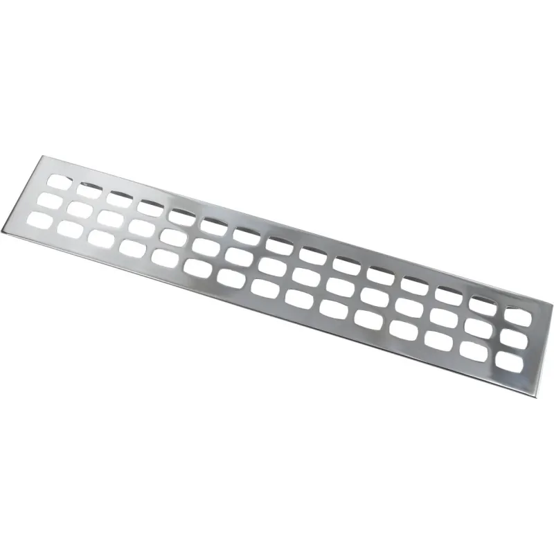 Griglia di ventilazione 400 x 70 cromata