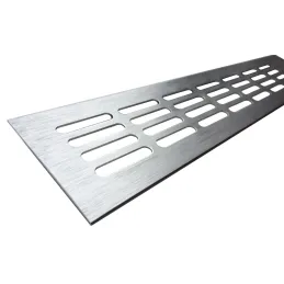 Griglia di ventilazione in alluminio spazzolato da 100 mm