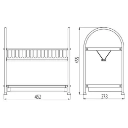 Scolapiatti A03 cromato