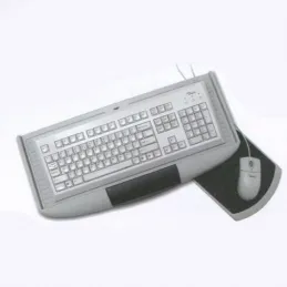 Ripiano estraibile per tastiera e mouse / Grigio