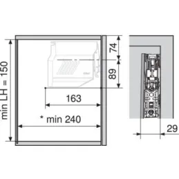 Set di meccanismi di sollevamento Aventos HK-S