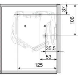 Set di meccanismi di sollevamento Aventos HK-S