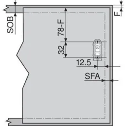 Set di meccanismi di sollevamento Aventos HK-S