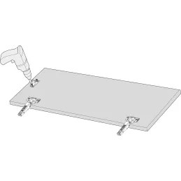 Fissaggio per ante in MDF per Aventos HK-XS