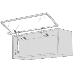 Attacco per ante in alluminio per Aventos HK-XS