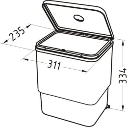 Pattumiera Sesamo 16L
