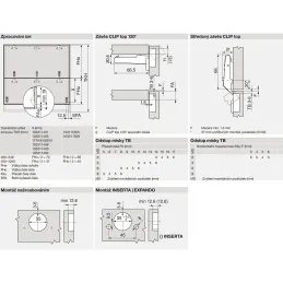 Cerniera centrale CLIP TOP – senza molla