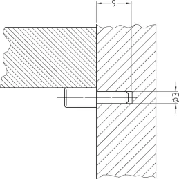 Supporto per ripiani 3/5 ottone / 100 pz