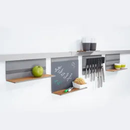 Mensola sospesa per coltelli / Grigio titanio