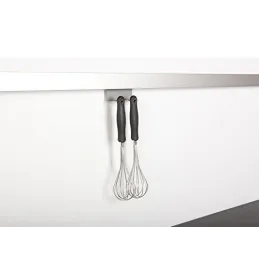 Mensola sospesa a doppio gancio / Grigio titanio