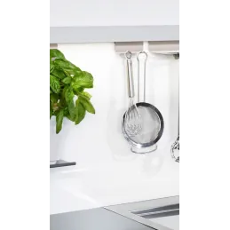 Mensola sospesa a doppio gancio / Grigio titanio