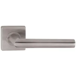 Maniglia rosetta VISION quadrata / Acciaio inox satinato