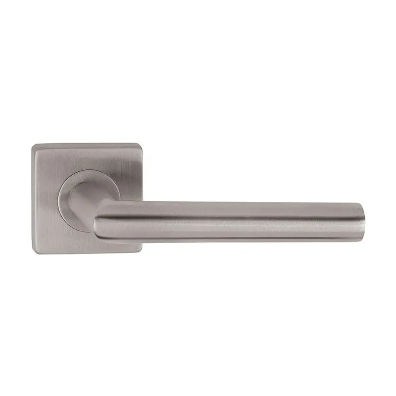 Maniglia rosetta VISION quadrata / Acciaio inox satinato