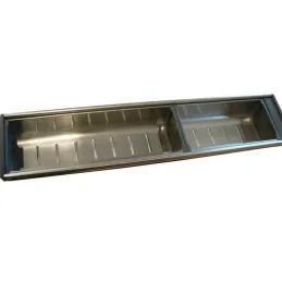 Portaposate semplice per cassetto da cucina / Acciaio inox