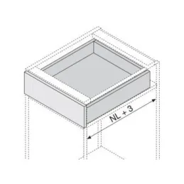 Estrattore parziale invisibile TANDEM Plus con ammortizzazione e staffe / 30 kg