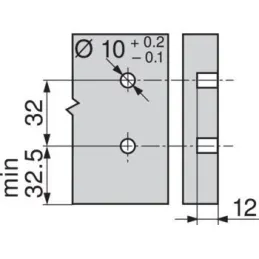 Sponda laterale Tandembox Antaro "N" 68,5 mm / Bianca