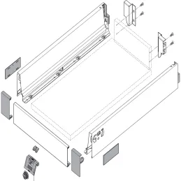 Frontale bianco per cassetto interno “M”