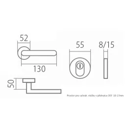 Maniglia di sicurezza VISION / Acciaio inox satinato