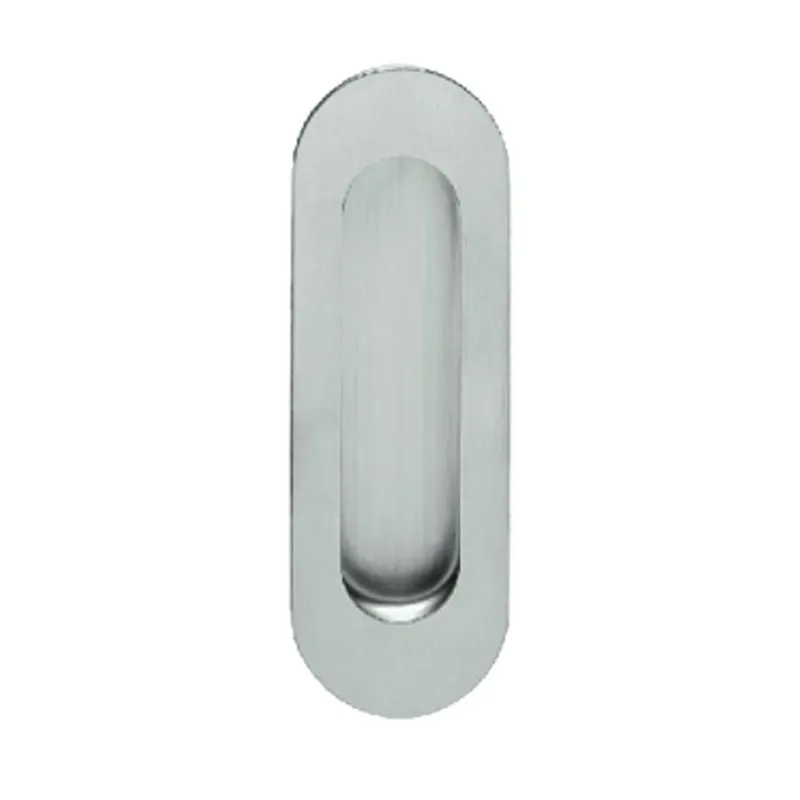 Maniglia conchiglia ovale piena per porta scorrevole / Acciaio inox