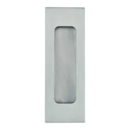 Maniglia a incasso quadrata piena per porta scorrevole / Acciaio inox