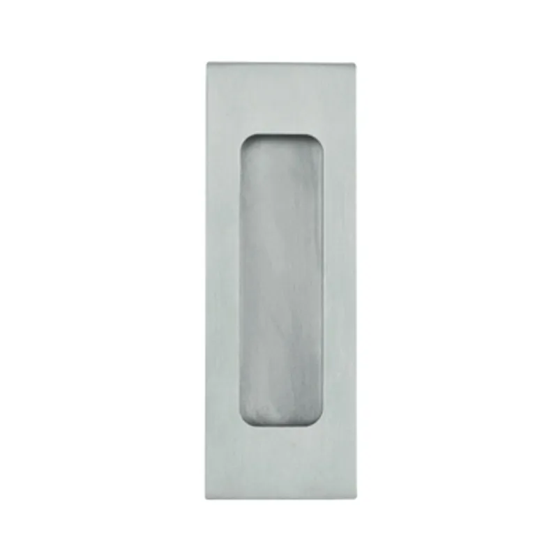 Maniglia a incasso quadrata piena per porta scorrevole / Acciaio inox