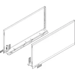 Sponda laterale LEGRABOX “F” 241 mm / Grigio