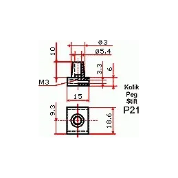 Serratura centrale frontale CC20N/19/600 nichelata