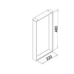 Supporto per computer Frame / grigio