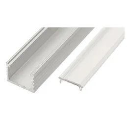 Profilo in alluminio LL-04 per illuminazione a LED con copertura_end