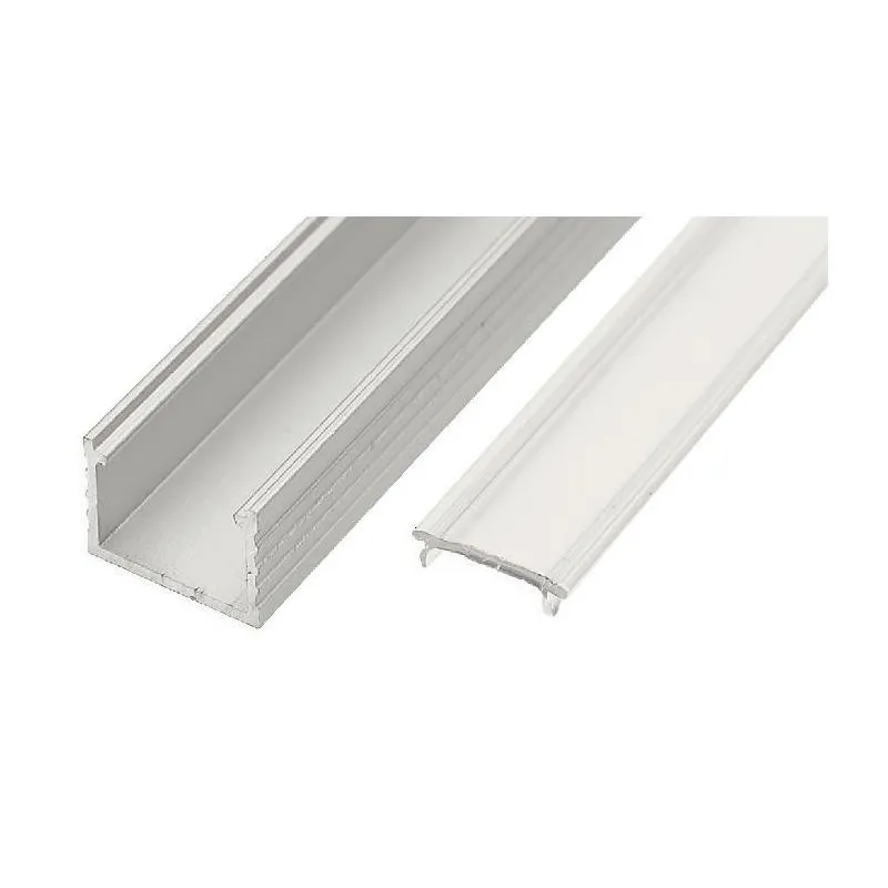 Profilo in alluminio LL-04 per illuminazione a LED con copertura_end