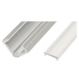 Profilo angolare in alluminio LL-07 per illuminazione a LED con copertura