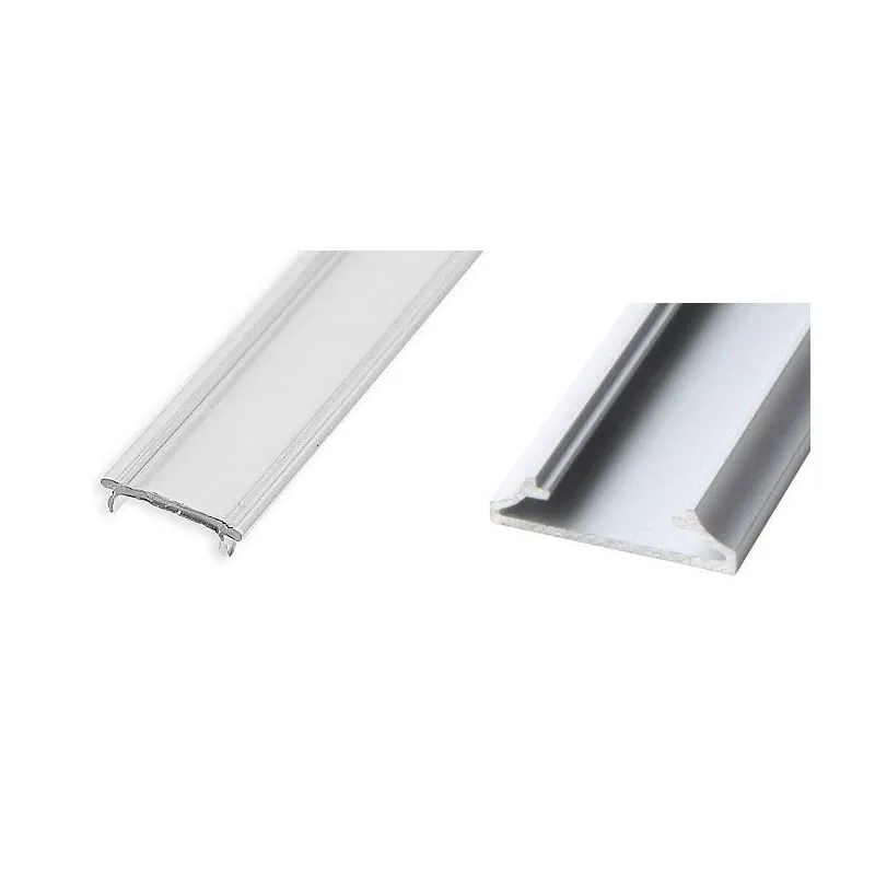 Profilo in alluminio LL-15 per illuminazione a LED con copertura