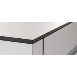 Piano di lavoro compatto FUNDERMAX Bianco / Anima nera