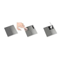 Presa elettrica VersaHit 2 x 230V FRENCH / Acciaio inox