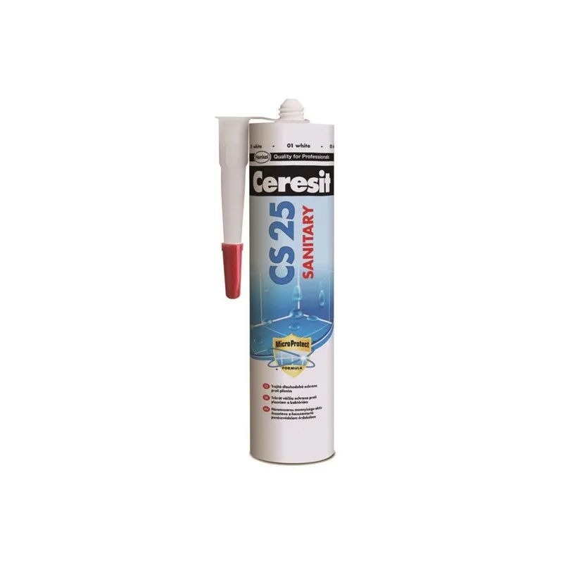 Silicone sanitario CERESIT CS25 / Trasparente
