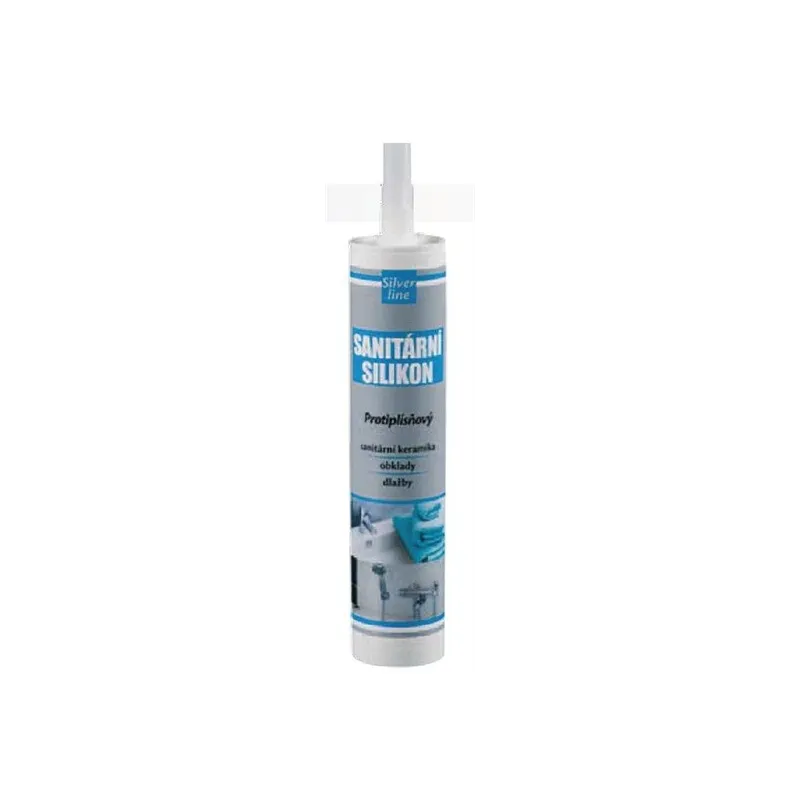 Silicone sanitario DEN BRAVEN Silver / Trasparente
