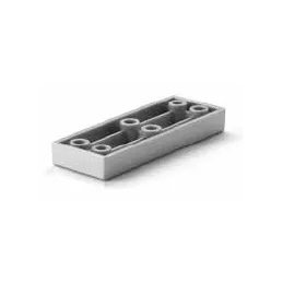 Piedino in plastica 10 mm 80x30 / Grigio