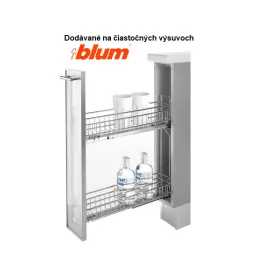 Cestello estraibile con chiusura ammortizzata INOXA BLUM - 2110 / cromato