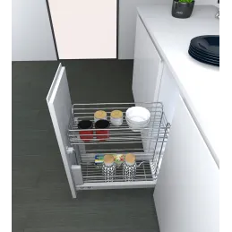 Cestello estraibile con ammortizzazione INOXA HETTICH - 1102 / cromato