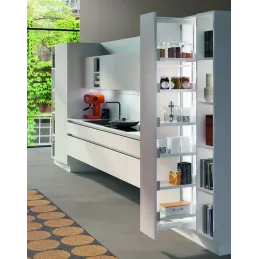 Dispensa estraibile VIBO ESSENCE 1760–2080 mm con ammortizzatore / Vetro