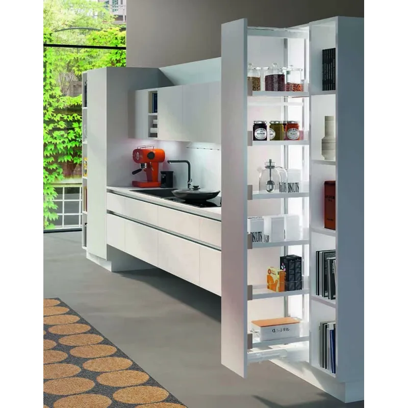 Dispensa estraibile VIBO ESSENCE 1760–2080 mm con ammortizzatore / Vetro