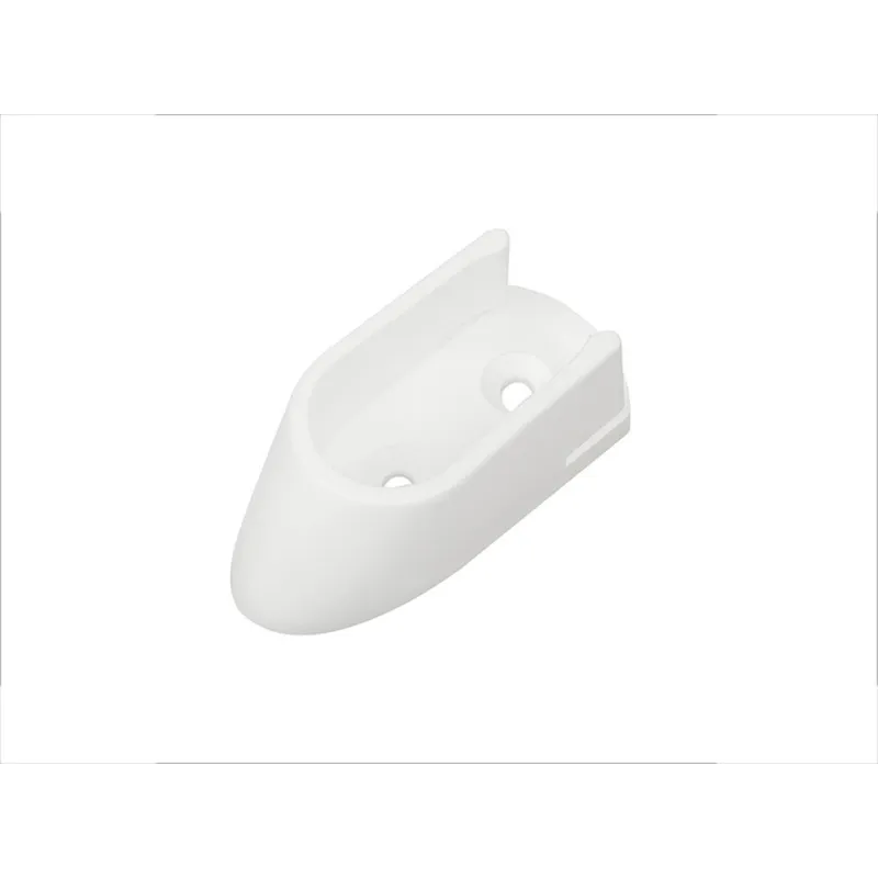 Terminale ovale per barra appendiabiti - PVC / Bianco