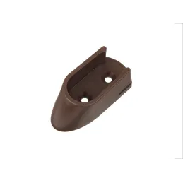Terminale ovale per tubo appendiabiti – PVC / Marrone