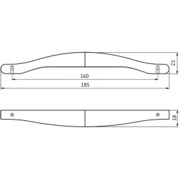 Maniglia LINEAR / Nichel spazzolato
