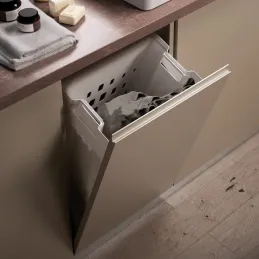 Cestino da bagno basculante GOLL / Bianco